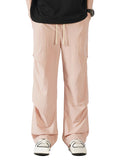 Men’s Wide-Leg Pants with Adjustable Drawstring