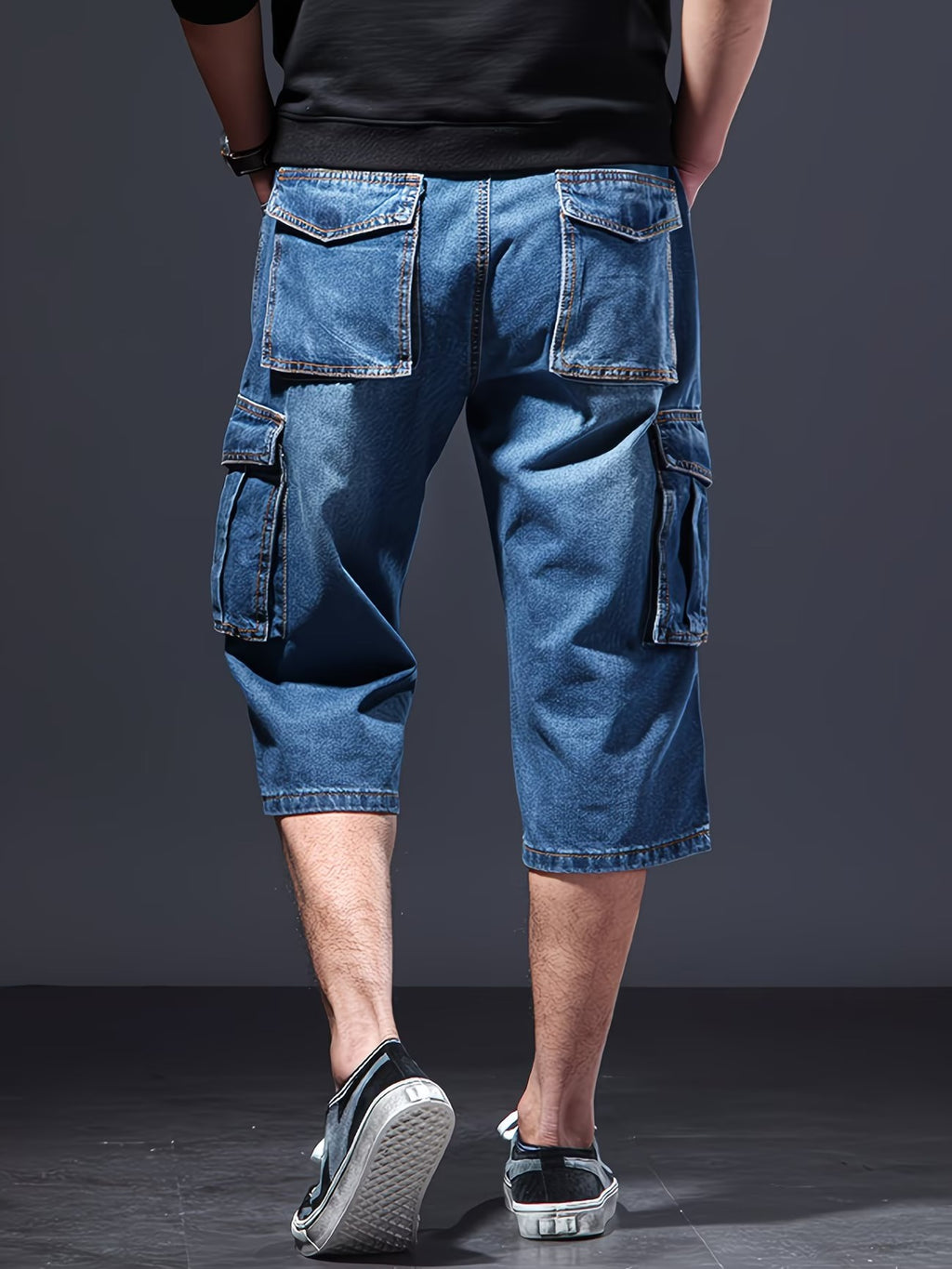 Men's Cargo Shorts with Multiple Pockets