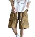 Men's Wide-Leg Shorts with Abstract Print