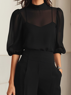 Women's Celeste | Sheer-Panel Wide-Leg Three-Piece Evening Set