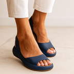 Women's Cushioned Open-Toe Slip-Resistant Wedge Sandals