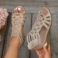 Women's Faye | Embellished Cutout Wedge Sandals