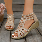 Women's Faye | Embellished Cutout Wedge Sandals