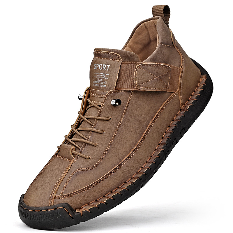 Women's Lace-Up Stitched Low-Top Elevated Sneakers with Velcro Tab