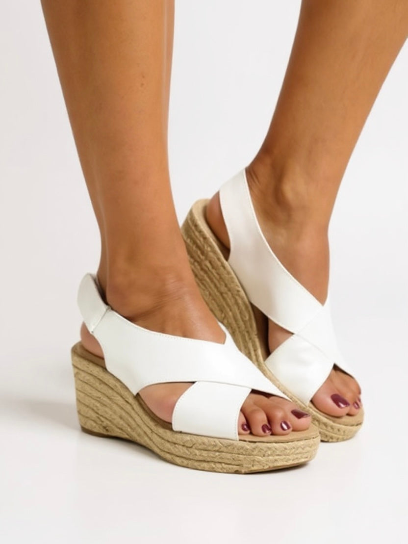 Women's Vera | Cross-Strap Slingback Espadrille Wedge Sandals