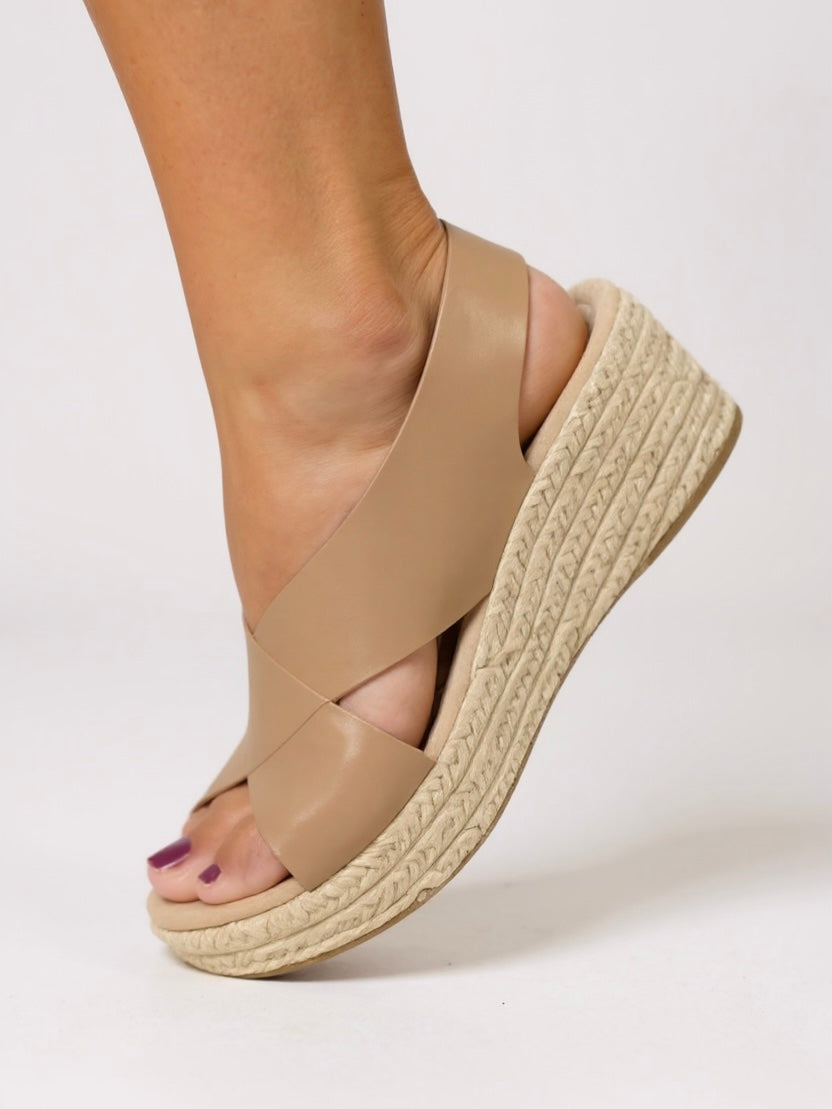 Women's Vera | Cross-Strap Slingback Espadrille Wedge Sandals