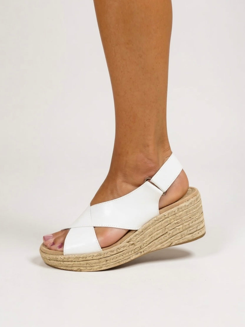 Women's Vera | Cross-Strap Slingback Espadrille Wedge Sandals