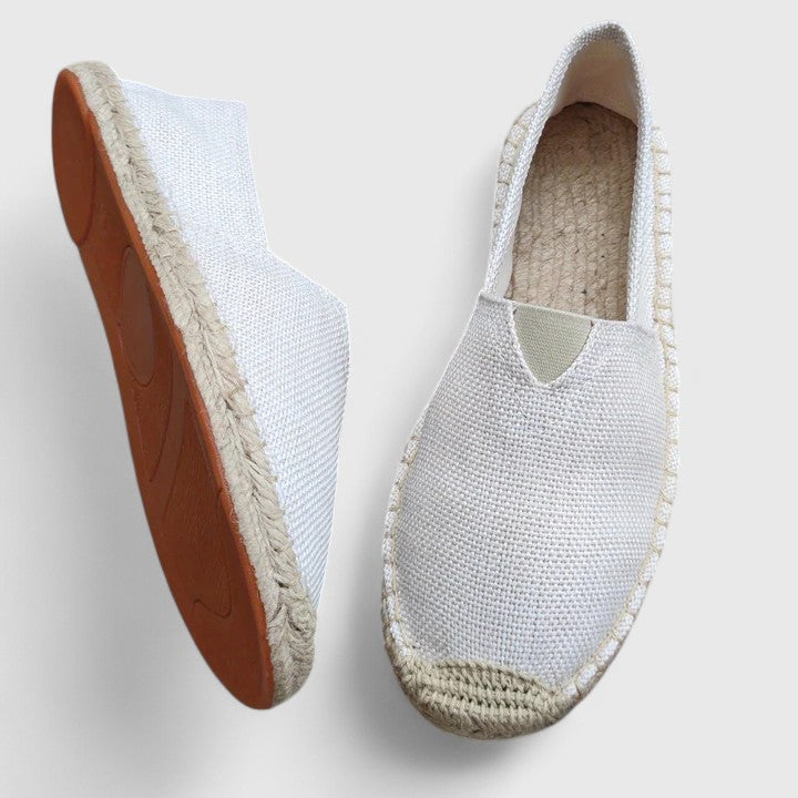 Women's Woven-Sole Slip-On Flat Espadrilles