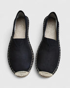 Women's Woven-Sole Slip-On Flat Espadrilles