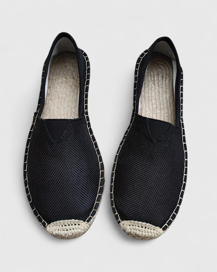 Women's Woven-Sole Slip-On Flat Espadrilles
