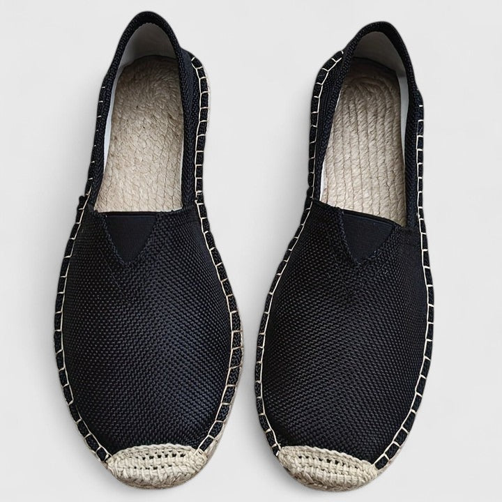 Women's Woven-Sole Slip-On Flat Espadrilles