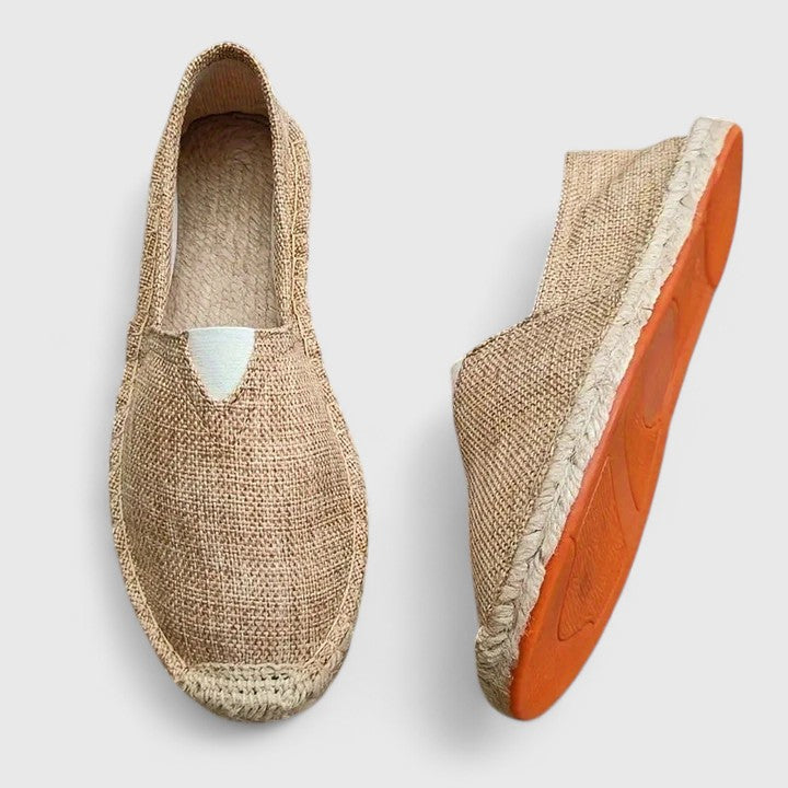 Women's Woven-Sole Slip-On Flat Espadrilles