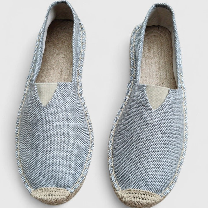 Women's Woven-Sole Slip-On Flat Espadrilles