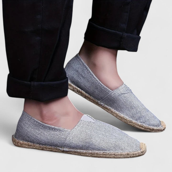 Women's Woven-Sole Slip-On Flat Espadrilles