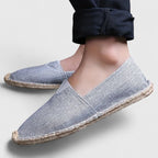 Women's Woven-Sole Slip-On Flat Espadrilles