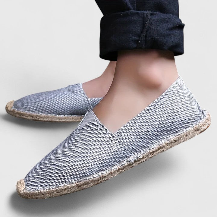 Women's Woven-Sole Slip-On Flat Espadrilles