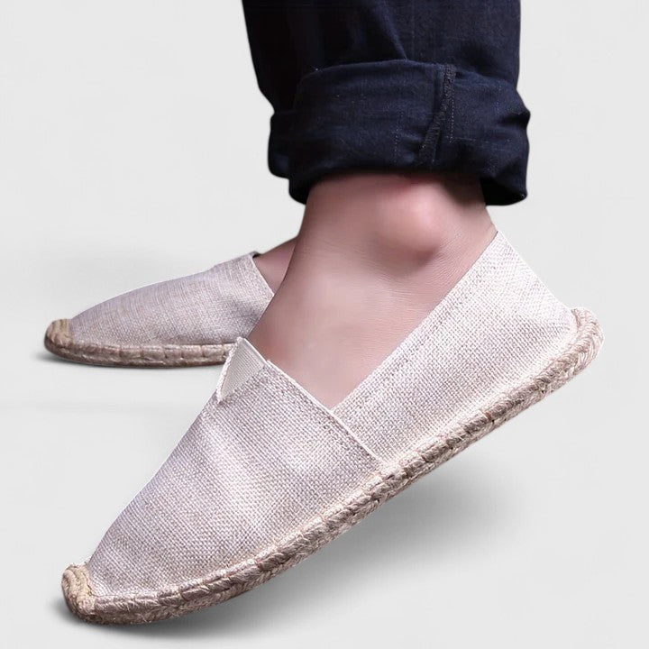 Women's Woven-Sole Slip-On Flat Espadrilles